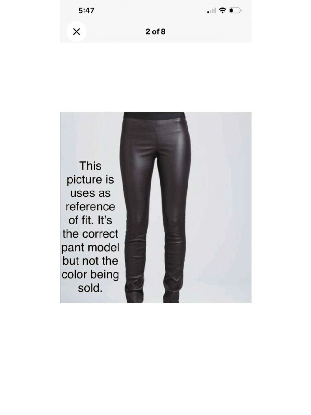 Theory Women’s Size 00 Red Ima Maximus lambskin leather pants Pull On - Picture 3 of 16